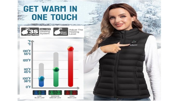 Stay Warm Trendy with PLIDINNA Womens Heated Vest1 – Keep Heat Stylish With PLIDINNA Ladies's Heated Vest – World Tech Power